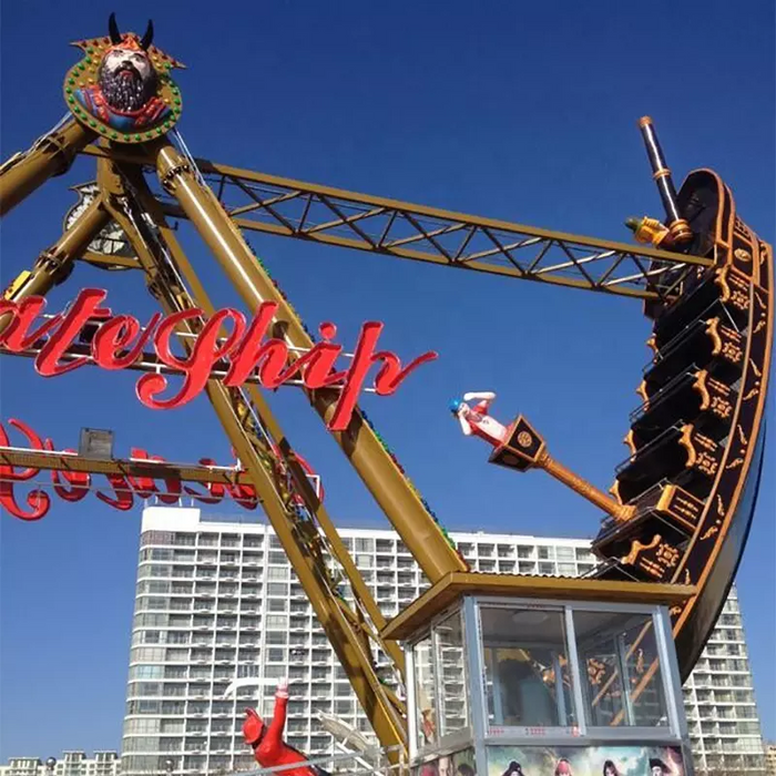 Amusement Park Rides - Excited Viking Boat