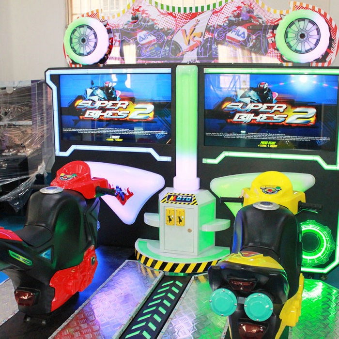 Racing Simulator Game Console - Double Players Motorcycle Racing Simulator Arcade Game Machine