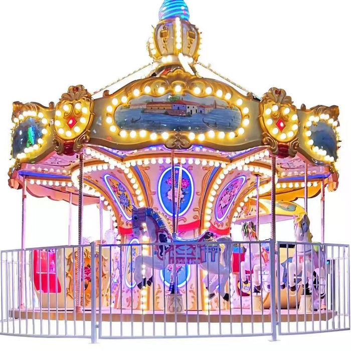 Amusement Park Rides - 12 Seats Art Carousel