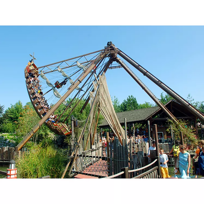 Amusement Park Rides - Excited Viking Boat