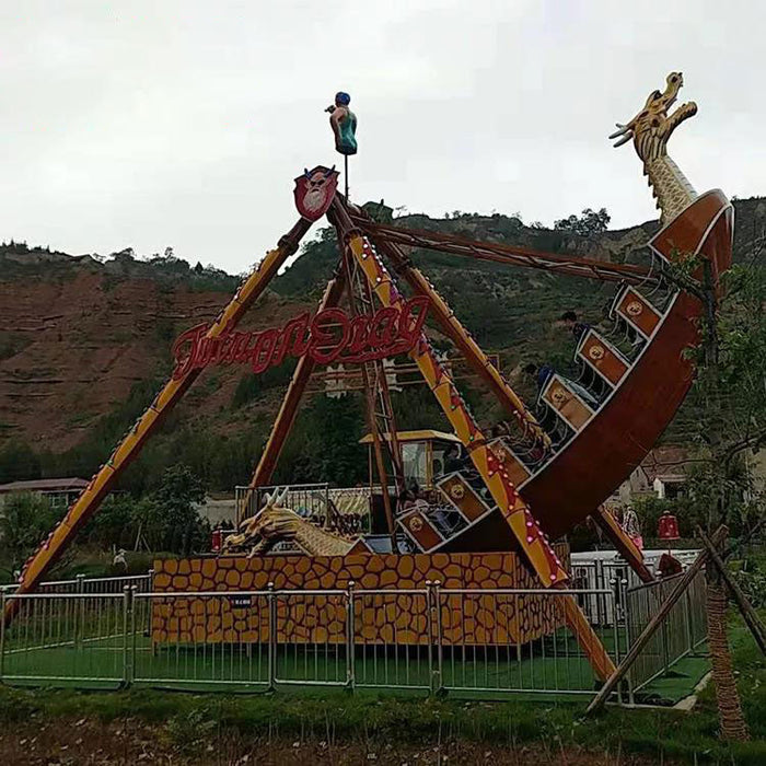 Amusement Park Rides - Excited Viking Boat