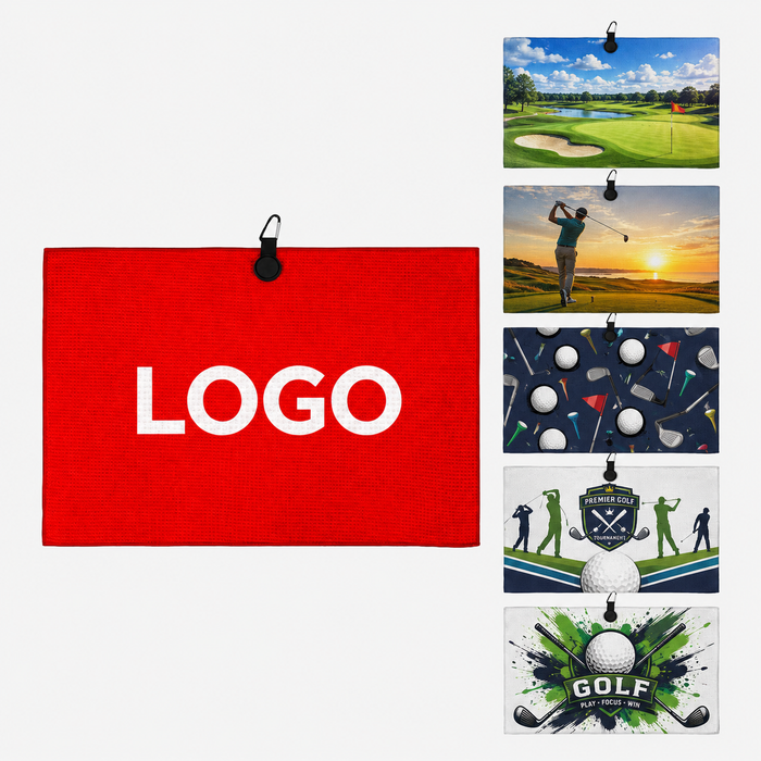 Custom Full Color Sublimation Microfiber Golf Towel