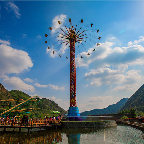 Amusement Park Rides - Thrilling Attractions Sky Flyer