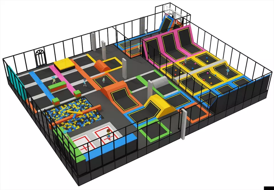 Amusement Park Rides - Trampoline Park Equipment