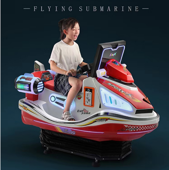 Motorized Airship Kids Electric Swing Car Gaming Machine Coin Operated Indoor Electronic Entertainment with 1 Year Warranty