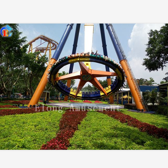 Amusement Park Rides - Rotating Big Frisbee Swing