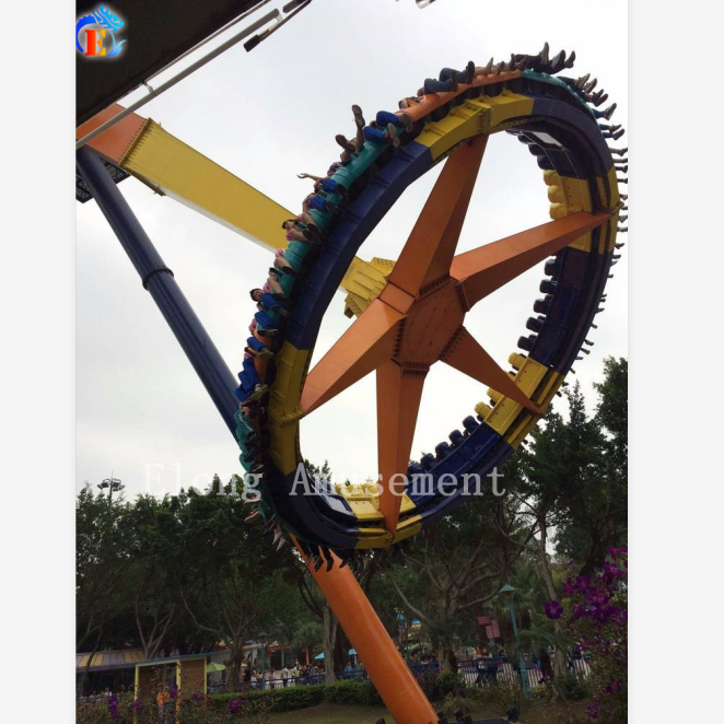 Amusement Park Rides - Rotating Big Frisbee Swing