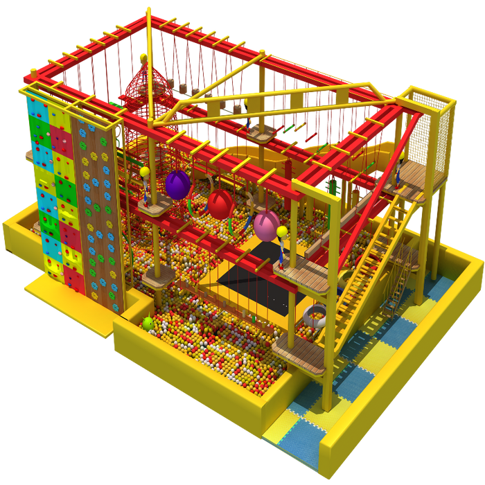 Indoor Playground - Kids Commercial Indoor Gym Rope Course