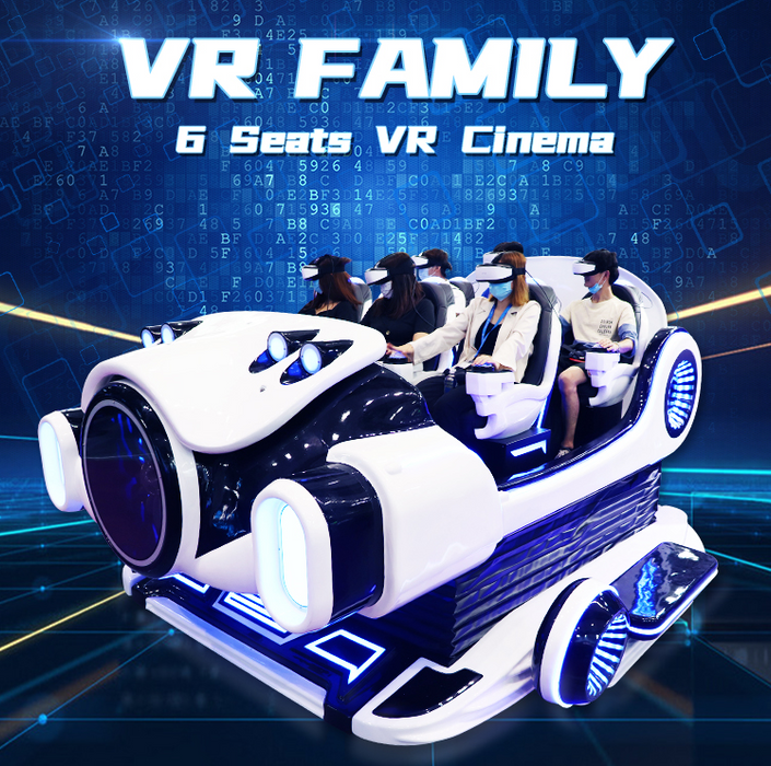 VR Simulator Game Console - Family Six-Seat VR Cinema