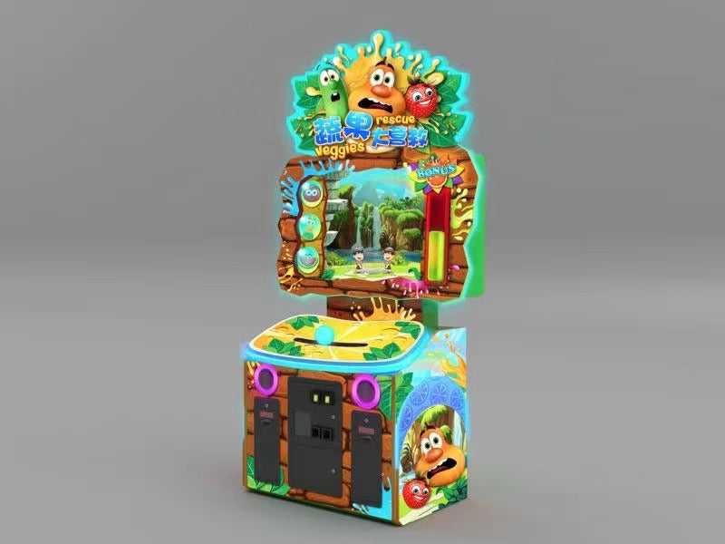 Ticket Redemption Machine - Veggies Rescue Children Game Machine