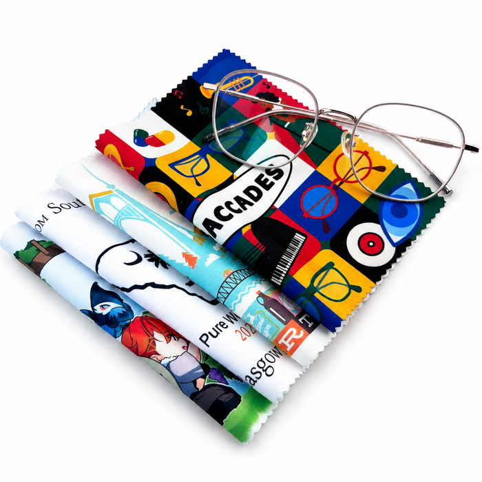 Custom Full Color Microfiber Cleaning Cloth for Eyeglasses