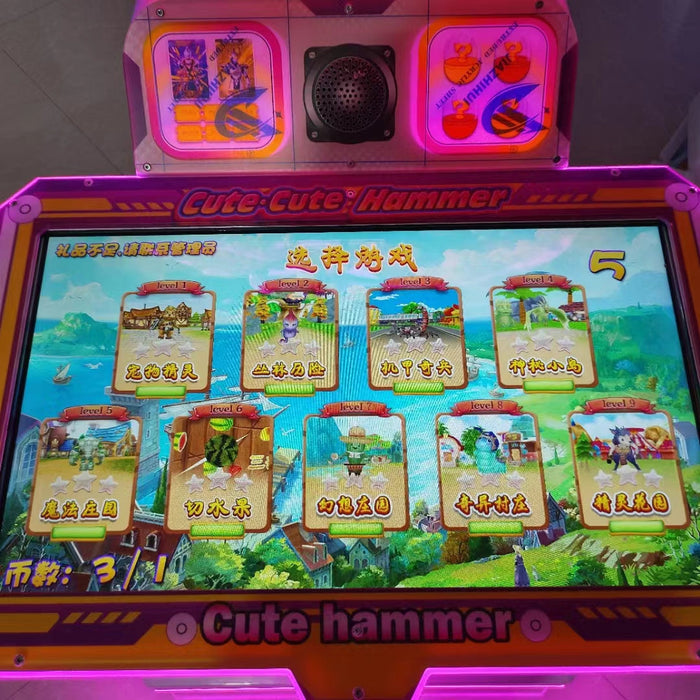 Children Game Machine - Hammer Hitting Video Games Amusement