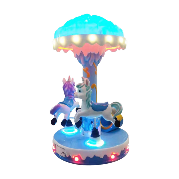 High Quality 3-Seater Ocean Animal Carousel Kids' Coin-Operated Ride for Amusement Park Fiberglass