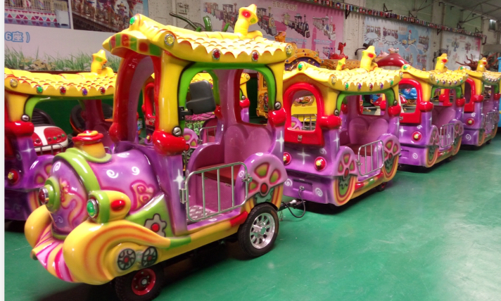 Amusement Park Rides - Happy Train Electric Trackless Kiddie Rides