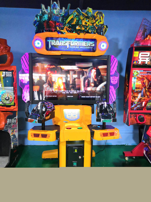 MN-EL9043 Wholesale for Transformers Double Gun Video Screen Arcade Game Machine Dual Shooter Game Board English Transformer Steel