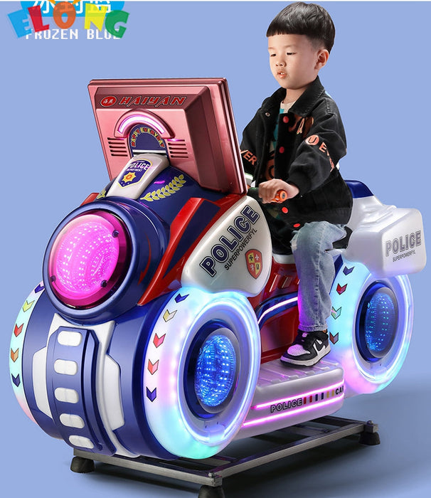 Kiddie Rides - 3D interactive patrol motorcycle