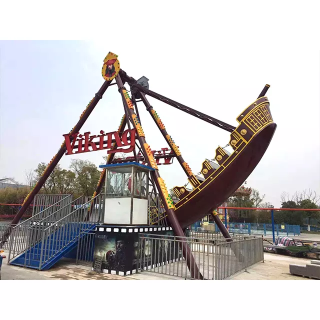 Amusement Park Rides - Excited Viking Boat