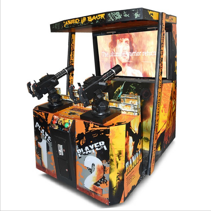 55 Inch LCD Rambo II Shooting Game Machine for Sale