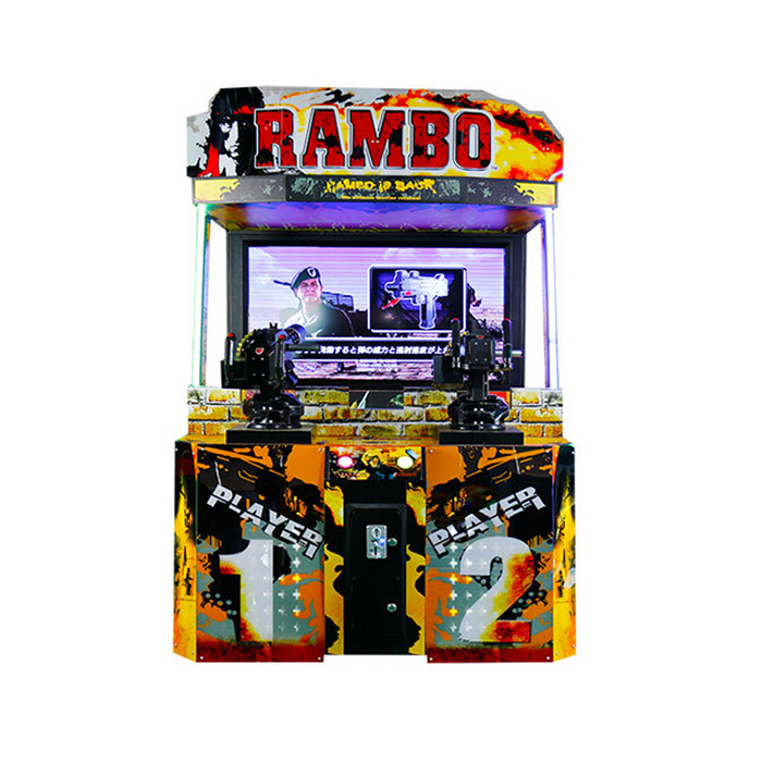 55 Inch LCD Rambo II Shooting Game Machine for Sale