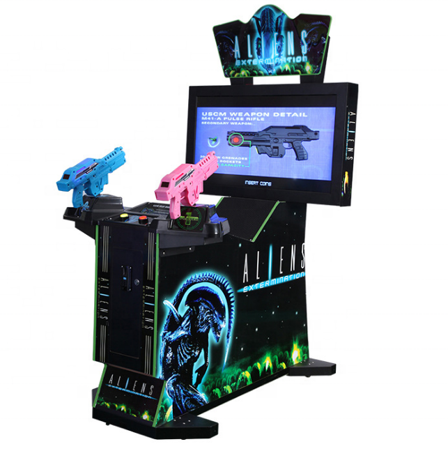 42"LCD Aliens Extermination manufacturer adults gun shooting arcade game machine