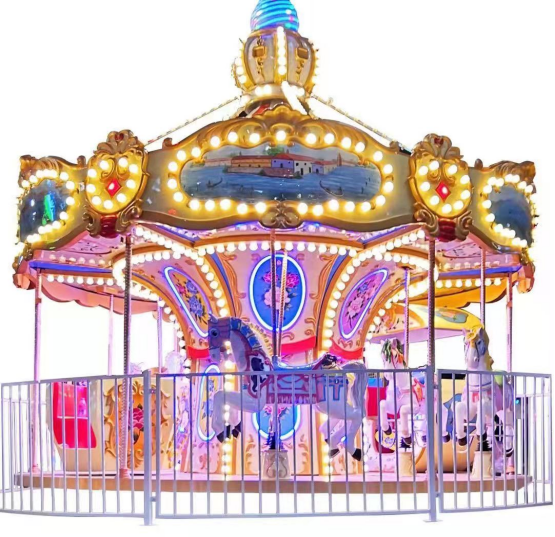 Amusement Park Rides - 12-Seat Artistic Carousel