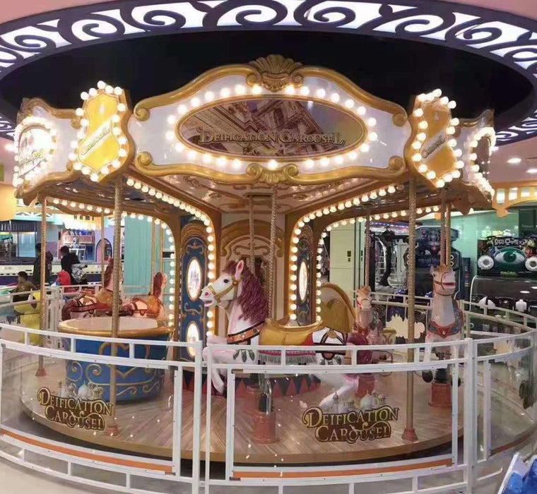 Amusement Park Rides - 12-Seat Artistic Carousel