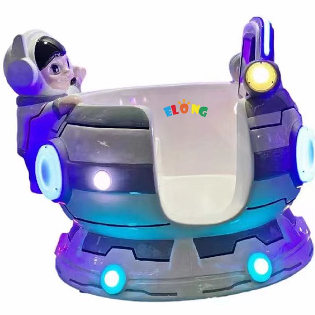 Kiddie Rides - 360 Degree Rotating Cup Kiddie Rider Machines Mp5 Screen Rotating Swing Machine Coin Operated