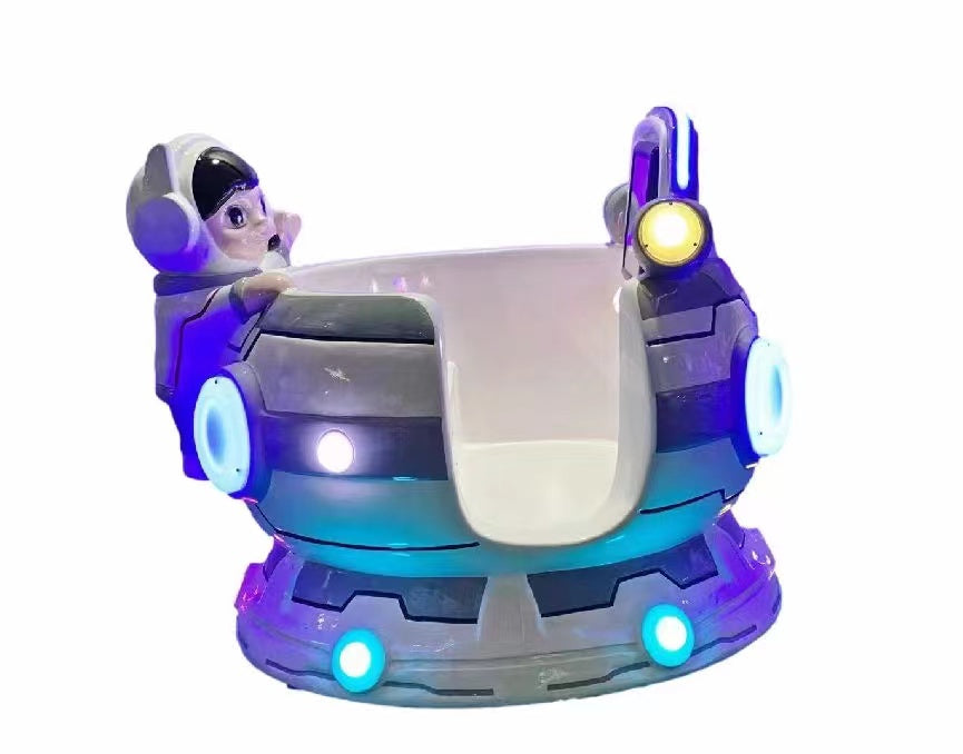 Kiddie Rides - 360 Degree Rotating Cup Kiddie Rider Machines Mp5 Screen Rotating Swing Machine Coin Operated