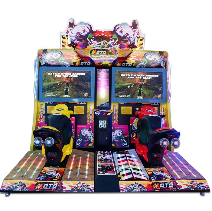 Amusement game center coin arcade motorcycle game machine super bike simulator with motherboard