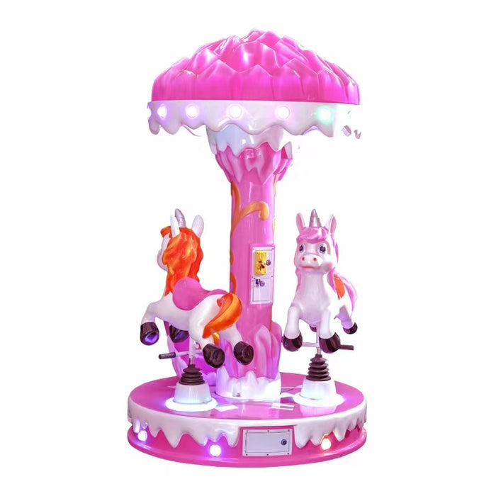 High Quality 3-Seater Ocean Animal Carousel Kids' Coin-Operated Ride for Amusement Park Fiberglass