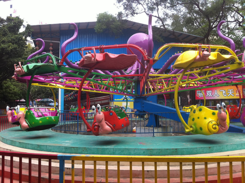 Amusement Park Rides - 24 Seats Snail Double Flying Chair