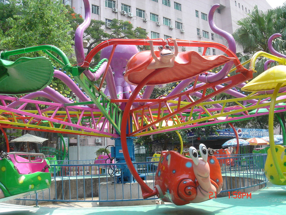 Amusement Park Rides - 24 Seats Snail Double Flying Chair