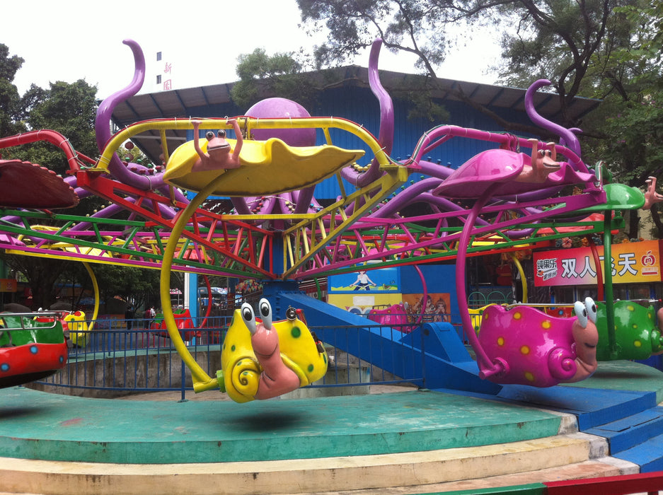 Amusement Park Rides - 24 Seats Snail Double Flying Chair